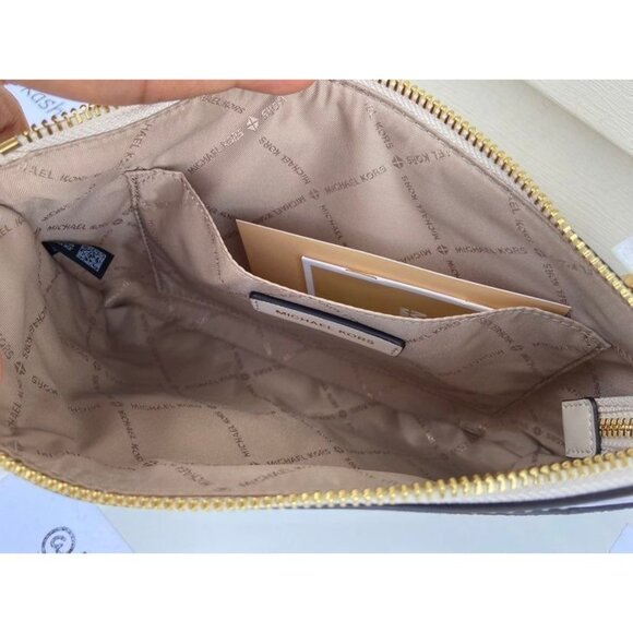 Michael Kors tote maisie 3 in 1 large bag clutch & crossbody light cream multi - Picture 12 of 12
